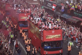 Arsenal Celebrate EPL Title with Bus Parade After PSG Loss