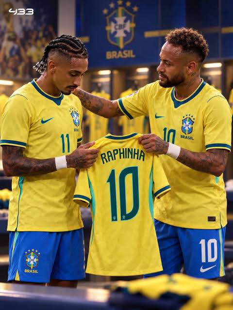 Raphinha Takes Brazil Famous No 10 Shirt